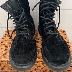 Velvet Dr Martens Boots